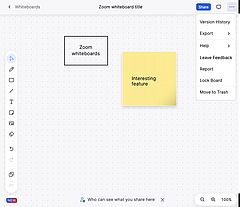 Zoom whiteboard